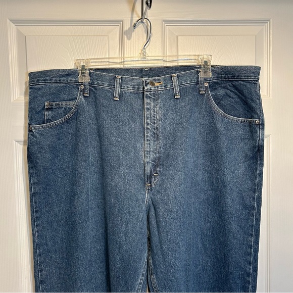 Wrangler Men's Relaxed Fit Jeans - Dark Blue 46 X 32 - Picture 3 of 7